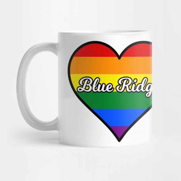 Blue Ridge Georgia Gay Pride Heart by fearcity